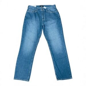 Banana Republic Washwell Slim Straight Summerweight Jeans 32x30 Rich Indigo NWT